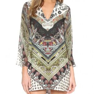 Alice + Olivia flare sleeve mini dress